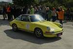 Porsche 911 S, BJ 1972, bei der Ankunft am Ziel, nach der Luxemburg Classic, in der Stadt Luxemburg.