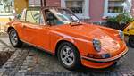 =Porsche 911, Bj. 1971, 130 PS, steht auf der Ausstellungsfläche anl. dem Hünfelder Stadtfest 2024