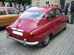 Heckansicht eines Saab 96 V4.