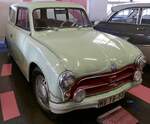 AWZ P70 Kombi, Kleinwagen aus der DDR, Baujahr 1957, erster deutscher PKW mit Duroplast-Karosse, 2-Zyl.2-Taktmotor, 690ccm, 22PS, Vmax.90Km/h, gebaut 31.151 Stück in Zwickau/Sachsen,