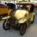 Le Zebre Typ A, Baujahr 1913, franzsischer Oldtimer, 1-Zyl.Motor mit 644ccm und 7PS, Vmax.60Km/h, Automobilmuseum Mlhausen, Nov.2013