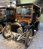 Mors Typ N, Baujahr 1910, 4-Zyl.Motor mit 1809ccm und 11PS, Vmax.60Km/h, Automobilmuseum Mlhausen, Nov.2013