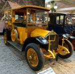 Piccard-Pictet, Oldtimer aus der Schweiz, Baujahr 1911, 4-Zyl.Motor mit 3769ccm, Vmax.60Km/h, Automobilmuseum Mlhausen, Nov.2013