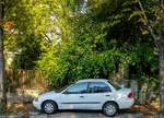 Geo Metro, so wurde die (leicht veränderte Variante des) Suzuki Swift in den vereinigten Staaten vermarktet. Aufnahmedatum: 18.08.2017