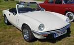 =Triumph Spitfire steht bei der Oldtimerveranstaltung in Frankenberg/Eder. Mai 2024