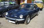 Triumph GT6 MK2, gebaut von 1968 bis 1970. Das auf Basis des preisgünstigen Sportwagens Spitfire konstruierte Coupe GT6 wurde bereits 1966 als MK1 vorgestellt. Allerdings war im Coupe anstatt eines 1.3l Motors ein Sechszylinderreihenmotor mit einem Hubraum von 1998 cm³ verbaut. Dieser leistet 105 PS. In England wurde dieses Modell spöttisch  Arme-Leute E-Type  genannt. 10. Oldtimertreffen des AMC Duisburg am 25.08.2024 am LaPaDu Duisburg.