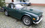 Leyland Triumph TR6, Baujahr 1973, 6-Zyl.Motor mit 2467ccm und 98PS, Oldtimertreffen Waldkirch, Mai 2024