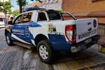 =Ford Ranger der Bundespolizei Hünfeld, eingesetzt beim Tag des Blaulichts 2023 in Hünfeld.