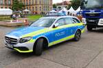 Polizei Stuttgart Mercedes Benz E-Klasse Streifenwagen am 07.07.24 beim Blaulichttag in Stuttgart