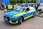 Polizei Stuttgart Audi A6 Streifenwagen am 07.07.24 beim Blaulichttag in Stuttgart