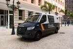 Mercedes-Benz MB Vito,  'Policia Nacional',  aufgenommen  in Cadiz/ E, im September 2024.