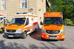 ASB Rettungsdienst Darmstadt-Dieburg Mercedes Benz Sprinter RTW und DRK RTW am 07.09.24 beim Blaulichttag in Darmstadt