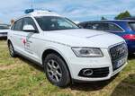 =Audi als Rettungsdienstfahrzeug des DRK KV CALW gesehen auf dem Parkgelände der Rettmobil 2024 in Fulda.