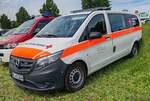 =MB Vito vom DRK Kreis NORDFRIESLAND, gesehen im Mai 2024 auf dem Besucherparkplatz der RettMobil