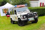 DRK Bergwacht Land Rover Defender beim Kreisfeuerwehrtag in Odenwaldkreis im Reichelsheim am 18.08.24