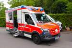 DRK Rettungsdienst Odenwaldkreis Mercedes Benz Sprinter RTW am 18.08.24 beim Kreisfeuerwehrtag in Reichelsheim