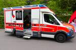 DRK Rettungsdienst Odenwaldkreis Mercedes Benz Sprinter RTW am 18.08.24 beim Kreisfeuerwehrtag in Reichelsheim