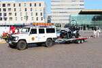 DRK Darmstadt Bergwacht Land Rover Defender am 07.09.24 beim Blaulichttag in Darmstadt