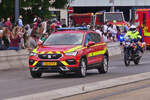 Seat Ateca, des  CGDIS, war bei der Militrparadein der Stadt Luxemburg mit dabei.