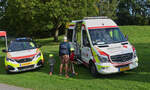 Peugeot 50008 & Mercedes Benz Sprinter vom Luxemburger Roten Kreutz, waren am Tag der Rettungsdienste in Echternach zu sehen. 22.09.2024