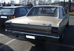 Heckansicht eines Dodge Dart Coupe des Modelljahres 1968. Oldtimerbrunch am Cafe del sol in Gelsenkirchen am 09.03.2025.