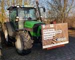 =Deutz Agroplus, unterwegs in Fulda bei einer der vielen bundesweiten Bauerndemos im Januar 2024
