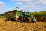 LU Schmidt Ronneburg Fendt Varo 726 am 15.09.24 beim Mais Häckseln in der Nähe von Mittel Gründau