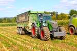 LU Schmidt Ronneburg Fendt Vario 728 am 15.09.24 beim Mais Häckseln in der Nähe von Mittel Gründau