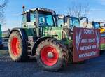 =Fendt 820 unterwegs in Fulda bei einer der vielen bundesweiten Bauerndemos im Januar 2024