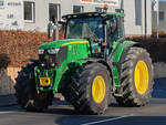 =John Deere unterwegs in Fulda bei einer der vielen bundesweiten Bauerndemos im Januar 2024