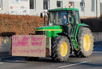 =John Deere 6910 ist Teilnehmer einer der vielen bundesweiten Bauerndemos im Januar 2024