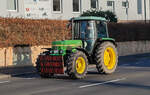 =John Deere 1640 ist unterwegs in Fulda bei einer der vielen bundesweiten Bauerndemos im Januar 2024