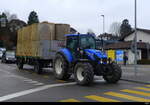 New Holland T5 115 unterwegs in Ittigen am 27.01.2024