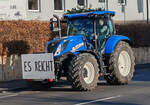 =New Holland ist unterwegs in Fulda bei einer der vielen bundesweiten Bauerndemos im Januar 2024