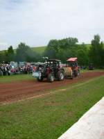 Belarus 820 mit Hublader beim Russen-Traktorpulling in Oberlungwitz 2009