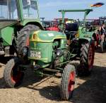 Deutz, steht bei der Oldtimerausstellung Baiersröder Hof im August 2015