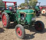 Deutz, steht bei der Oldtimerausstellung Baiersröder Hof im August 2015