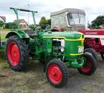 =Deutz steht bei der Oldtimerausstellung Kiebitzgrund im Juni 2018