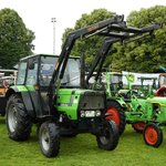 =Deutz DX 3.10, steht bei der Oldtimerausstellung in Gudensberg, Juli 2016