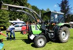 =Deutz DX 3.10 steht beim Pferdsdorfer Oldtimertag im August 2016