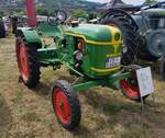 =Deutz F1L612, Bj. 1956, 11 PS, gesehen bei der Oldtimerausstellung in Uttrichshausen, 07-2022