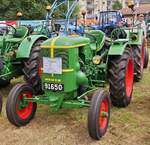 Deutz F1L514; BJ 1953; 15 PS; war zum Oldtimertreffen in Warken angereist.