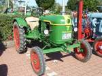 Deutz F1l612/53, Bj. 1956, prsentiert bei der 2. Traktorenausstellung  Ahle Bulldogge us Angeschbach oh Lannehuse  am 05.09.2010 in Angersbach 