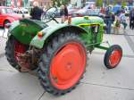 Profilansicht eines Deutz F1L612. 1953 - 1958. Oldtimertreffen  Sterkrader Tor  am 30.08.2014.