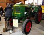 =Deutz F 2 L 514, Bj. 1955 in Hochradausführung stand zum Verkauf bei der Bulldogmesse in Alsfeld im Oktober 2017