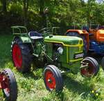 Deutz F2L 612, Bj 1956, gesehen nahe der Staumauer nahe Esch Sauer. 09.05.2022