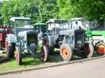 Diese beiden Deutz Stahlschlepper standen am Sonntagmorgen im AGRA Park Markkleeberg