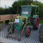 .  Deutz F2L 612, Bj 1955, 22 Ps, 2 Zyl, aufgenommen am 19.07.2014 in Consdorf beim Traktorentreffen. 