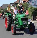 Deutz unterwegs in Pferdsdorf anl.