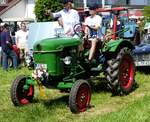 =Deutz unterwegs zu seinem Standplatz bei der Oldtimerausstellung in Thalau im Mai 2017